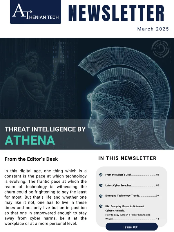 Cover of Threat Intelligence by Athena — March 2025