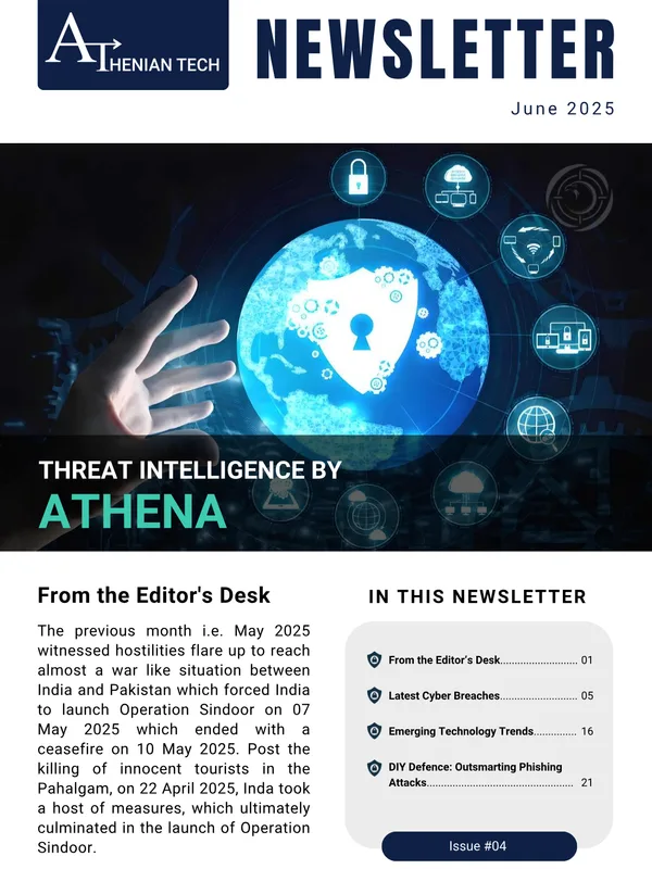 Cover of Threat Intelligence by Athena — June 2025