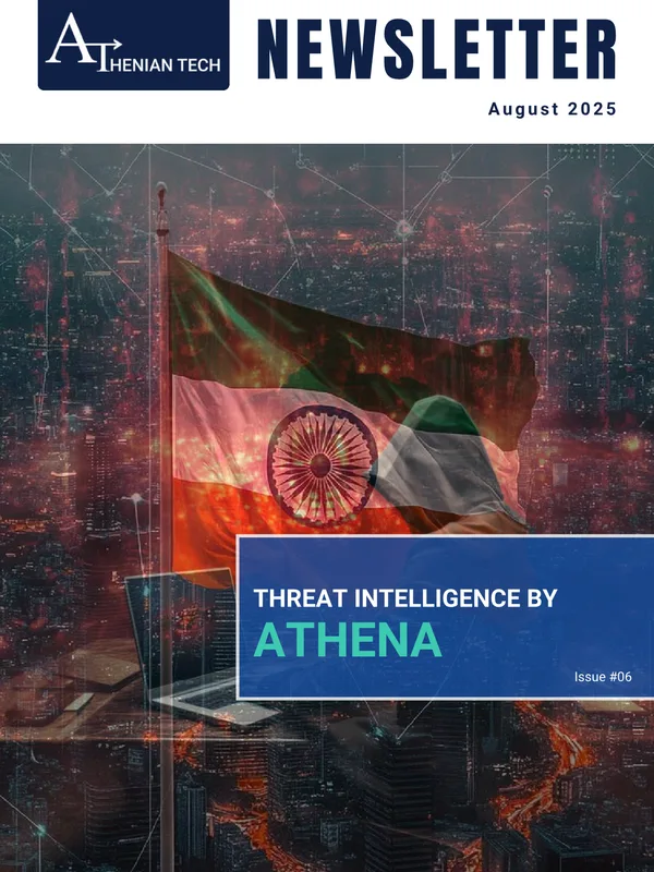 Cover of Threat Intelligence by Athena — August 2025